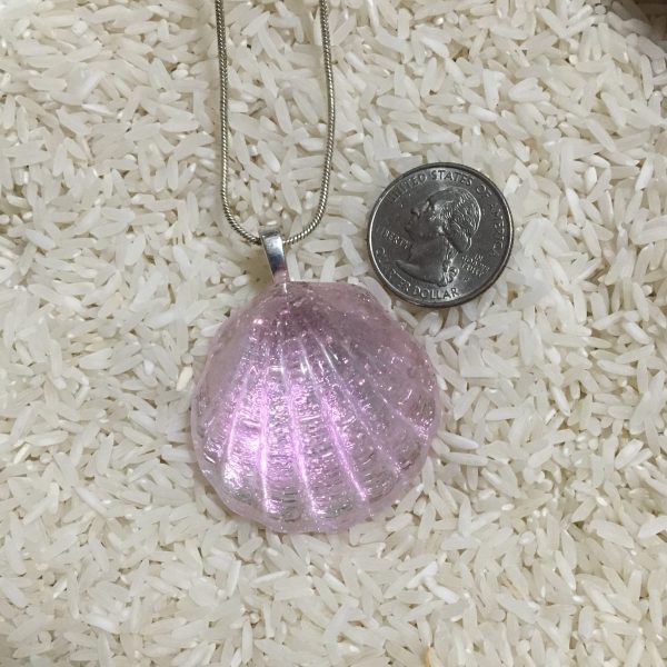 Ocean Treasure – Dichroic Glass Pendant