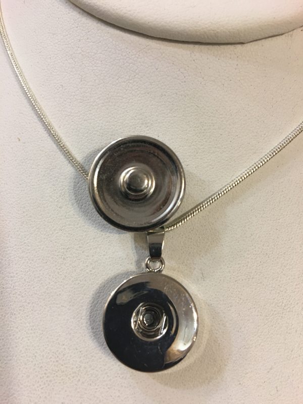 OH Snaps!™ Pendant w/Green Dichroic Glass Stone